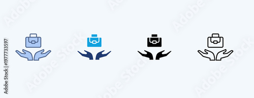 Employee Engagement Multiple Icon Illustration Vector