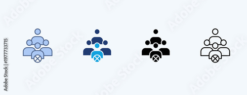 Hr Policy Multiple Icon Illustration Vector
