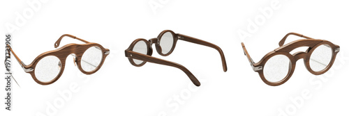 Fotografia Flip up Lens Glasses, Dual Function Vision Correction, Gafas con Lente Abatible, Lunettes à Verres Relevables, Vintage Steampunk Sunglasses, Optical Reading and Sun Protection Hybrid Eyewear