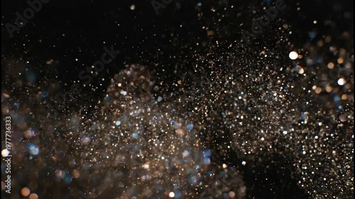 Abstract gold glitter vector background
