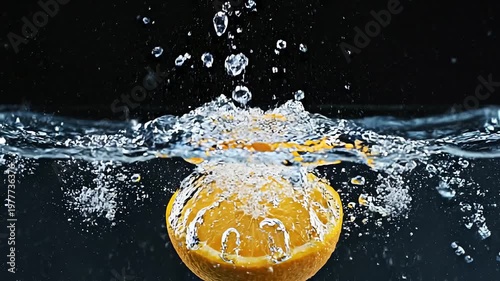 Orange splash vector illustration
