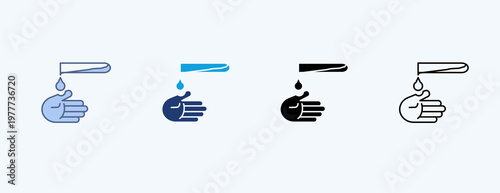 Corrosive Multiple Icon Illustration Vector