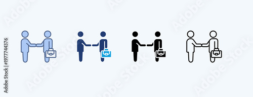 Business People Outline Icon