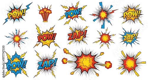 Explosion Comic Book Sound Effects - Pow Zap Bang!