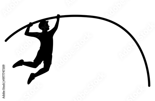 Quadro su tela pole vault