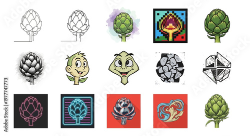 Artichoke Collection: Diverse Styles and Artistic Representations