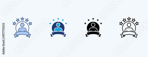 Personal Branding Multiple Icon Illustration Vector
