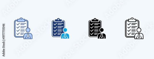 Self Assessment Multiple Icon Illustration Vector