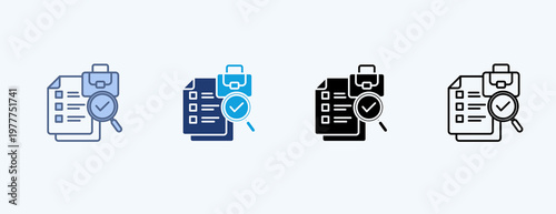 Job Readiness Multiple Icon Illustration Vector