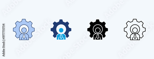 Professional Skills Multiple Icon Illustration Vector