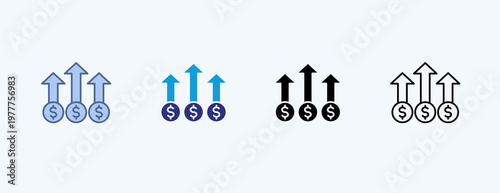 Competitive Edge Multiple Icon Illustration Vector