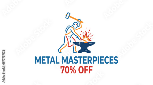 Metal Masterpieces Logo with Discount Offer
