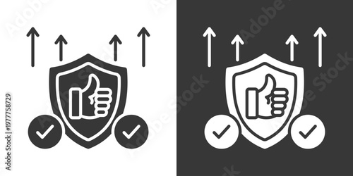 Reliability Icon Set Vector Collection Isolated In Black And White