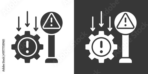 Failure Icon Set Vector Collection Isolated In Black And White