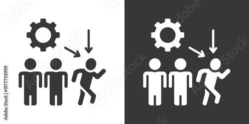 Redundancy Icon Set Vector Collection Isolated In Black And White