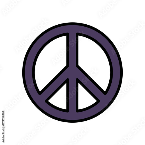 A peace sign, a universal symbol of peace and harmony
