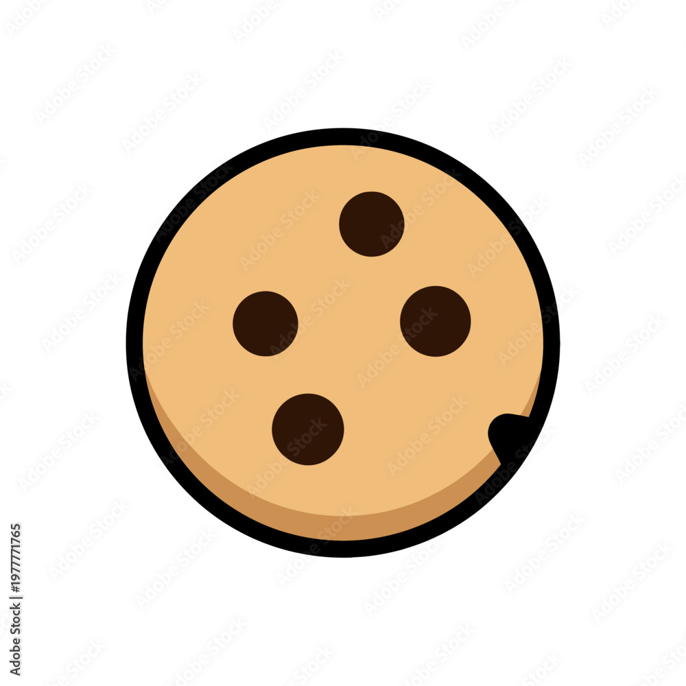 Obraz premium A delightful cookie with chocolate chips