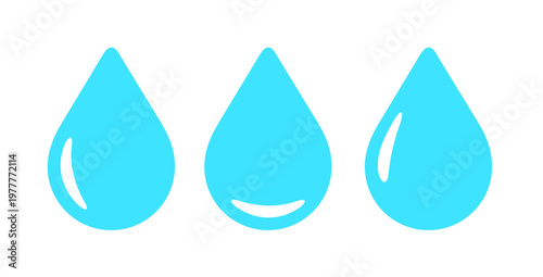 blue water drops illustration shape water rain vector