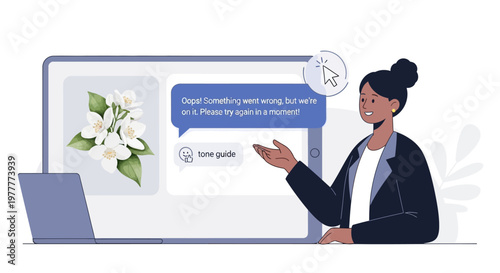 Customer Service Chatbot Helping User with Online Inquiry