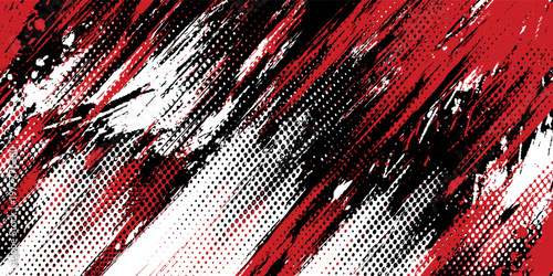 Gaming esport background striking stripes electric banner vector illustration design red black grunge brush wing comic pattern modern abstract concept livery stripes decal paint splash splatter.eps 10