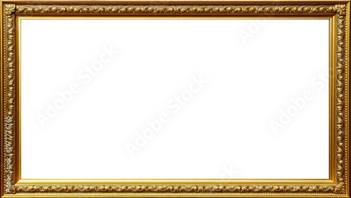 Marco Dorado Antiguo Premium Diseño Ornamental Metálico | Para Enmarcar Fotografía, Obra de Arte, Certificado, Diploma, Invitaciones, Bodas, etc.