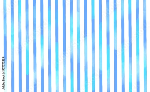 水彩で描いたストライプ水色背景