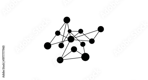 Interconnected Network of Nodes and Lines.