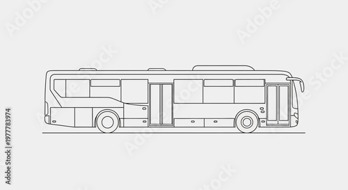 Large Coach Bus Vehicle Transportation.