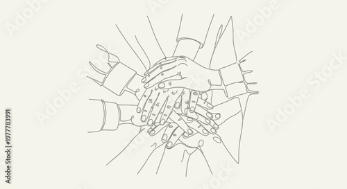 Diverse hands shaking in agreement together.