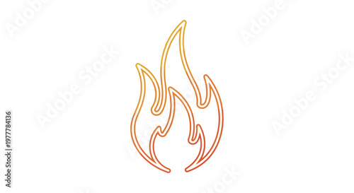 Flame icon with orange and yellow hues.