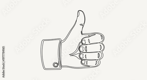Hand giving thumbs up gesture.