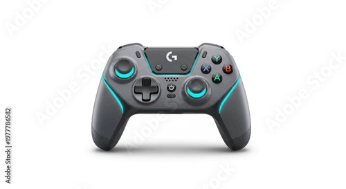 Logitech Pro Wireless Gaming Controller with Blue Accents on White Background