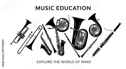 Musical Instruments: Wind Instruments Collection for Music Education and Exploration