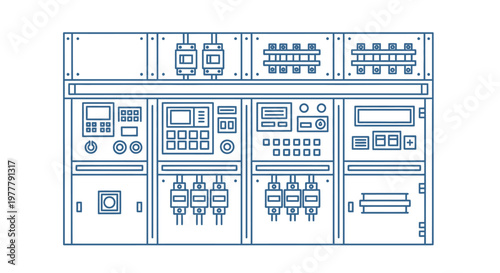 Industrial control panel system equipment.
