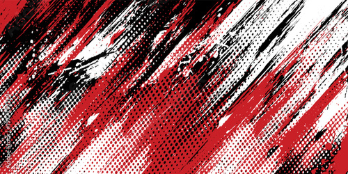 Gaming esport background striking stripes electric banner vector illustration design red black grunge brush wing comic pattern modern abstract concept livery stripes decal paint splash splatter.eps 10