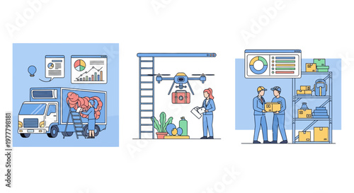 Med log drone van box staff data kit aid health care lab flow web app