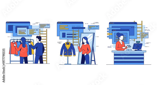 Shop Retail Clothes Wear Sale Web App Men Mirror Pay Buy New Big Top Art Set