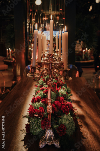 christmas decoration  in the night