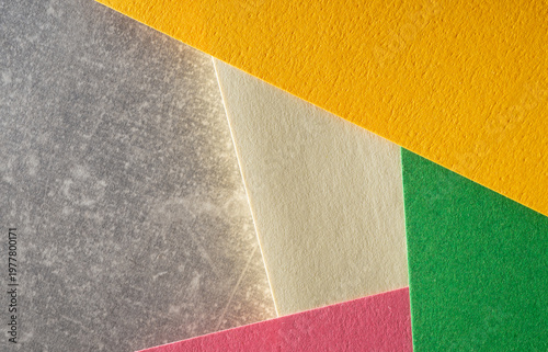 Obraz na plátne Multicolor abstract background with paper texture