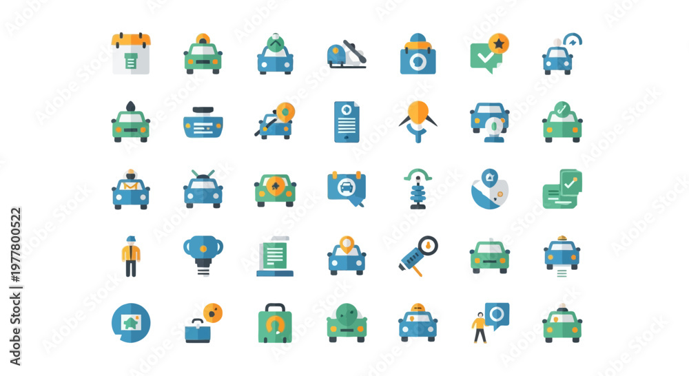 Naklejka premium Collection of various business icons 1.
