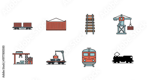 Industrial cargo transportation and machinery.