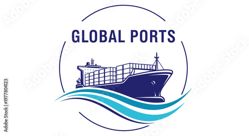 International Maritime Shipping and Global Trade Logistics Concept