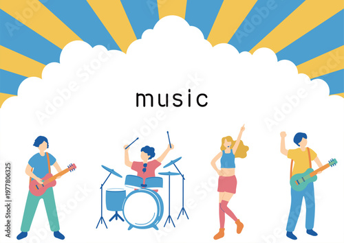 演奏するバンドメンバー