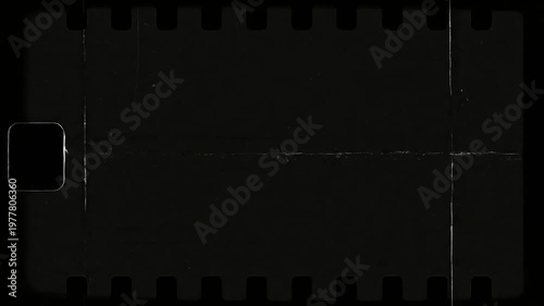 Vintage Film Reel Overlay with Scratches and Dust - Old Cinema Effect
