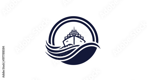 Maritime Transport Vessel at Sea - Global Shipping and Logistics