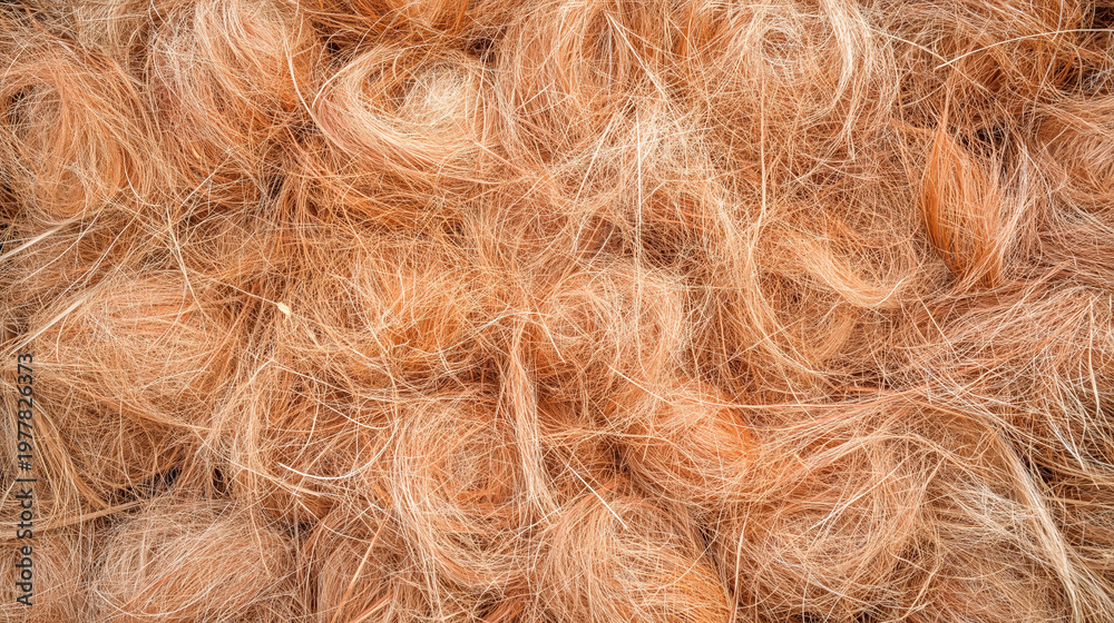 Obraz premium Eco-Friendly Coconut Fibre Texture: Organic, Natural Materials for Sustainable Crafts and Interior Design