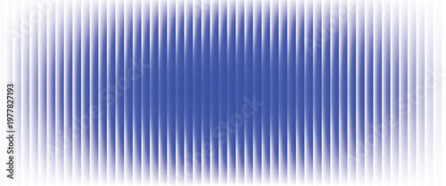 Abstract vertical blue light bar pattern background with glowing cyan center, creating a vibrant digital sound wave or equalizer effect, isolated on