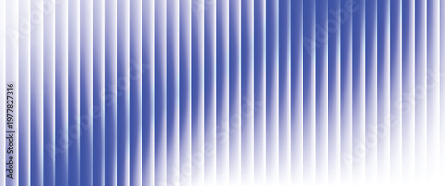 Abstract vertical blue light bar pattern background with glowing cyan center, creating a vibrant digital sound wave or equalizer effect, isolated on