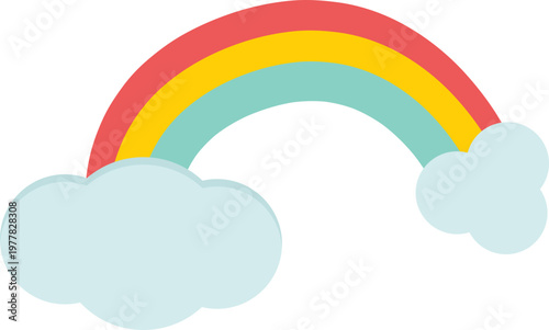 Rainbow Cloud Illustration