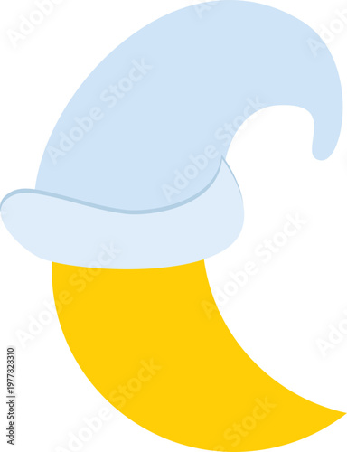 Crescent Moon illustration.